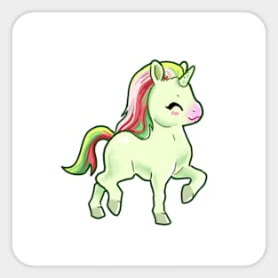 Little Mimic Pony in Green (MLPG1-Inspired Vintage) Sticker